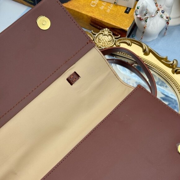 🆕 OROTON 🧿 NWOT Evelyn Baguette Bag, Rustic Brown - Picture 14 of 16